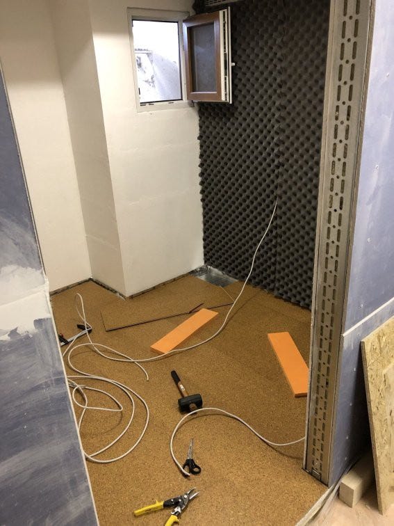 Laying tiles