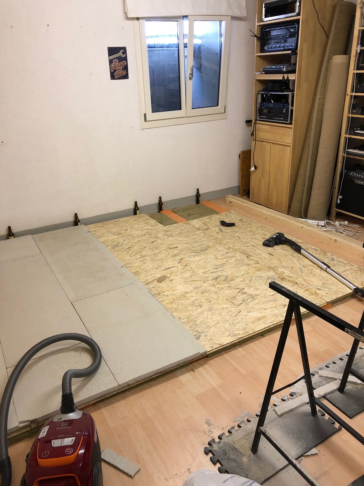 Cutting and trial laying